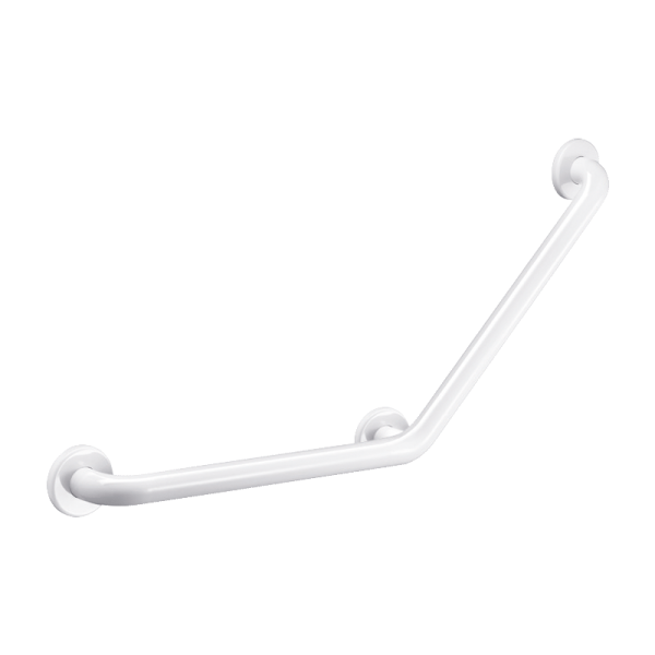 Barre de maintien coudée 135° Basic blanc, 400 x 400 mm